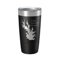 Lake Stanley Draper Map Tumbler Travel Mug Insulated Laser Engraved Coffee Cup Oklahoma 20 oz