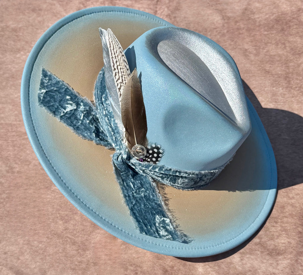 Custom handcrafted Icecold Fedora Hat