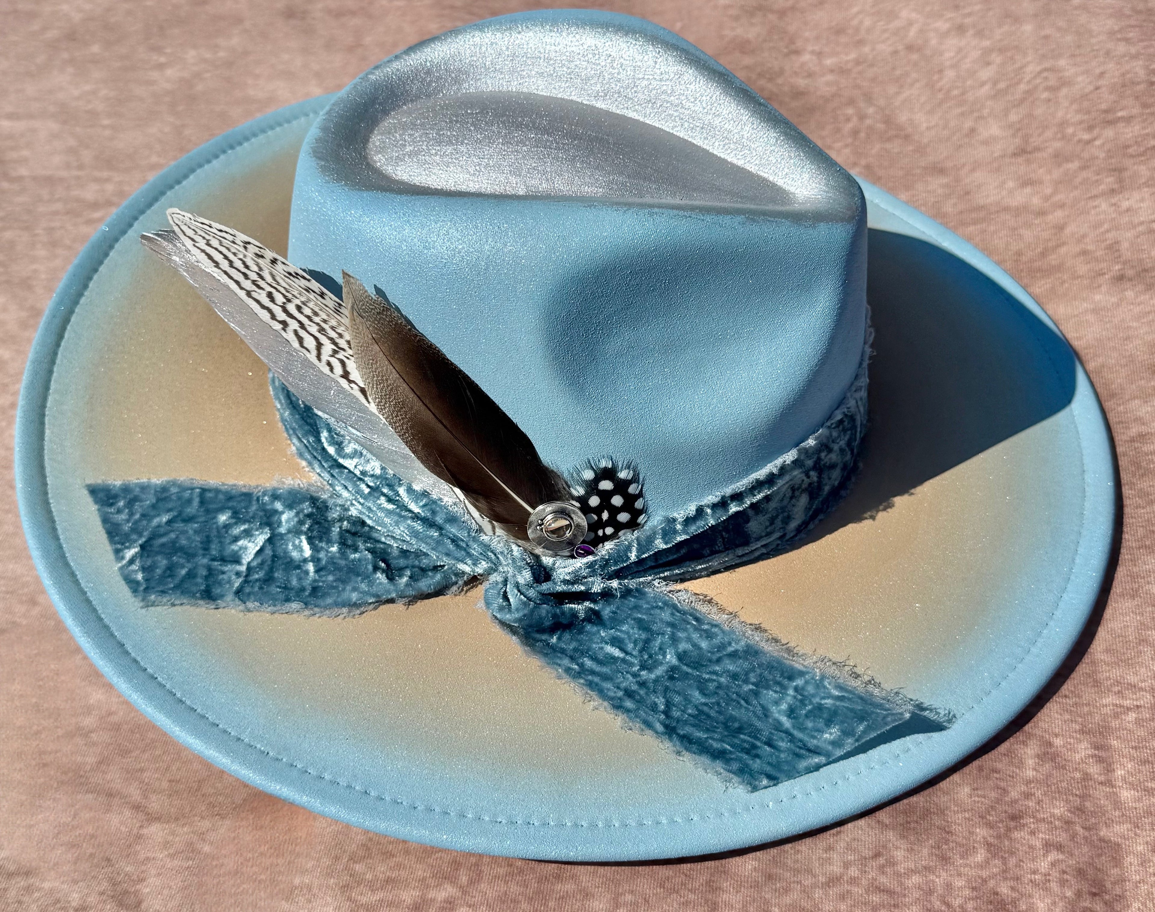 Custom handcrafted Icecold Fedora Hat