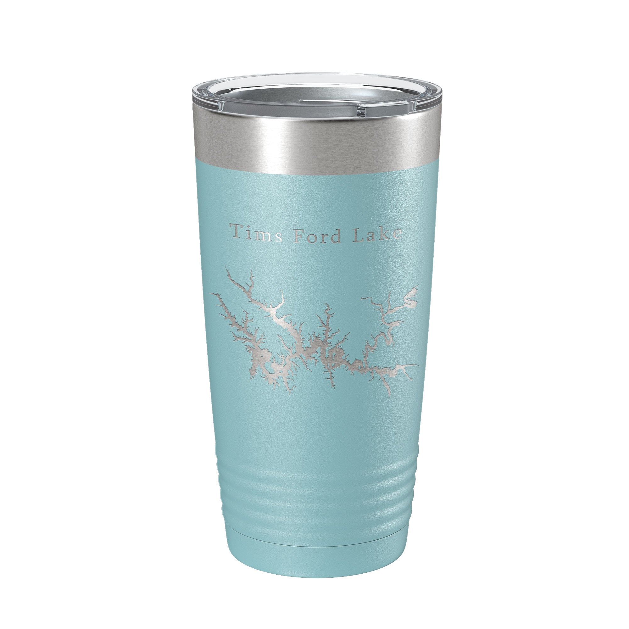 Tims Ford Lake Map Tumbler Travel Mug Insulated Laser Engraved Coffee Cup Tennessee 20 oz