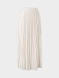 Thin Pleated Skirt-White