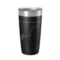 Dworshak Reservoir Tumbler Lake Map Travel Mug Insulated Laser Engraved Coffee Cup Idaho 20 oz