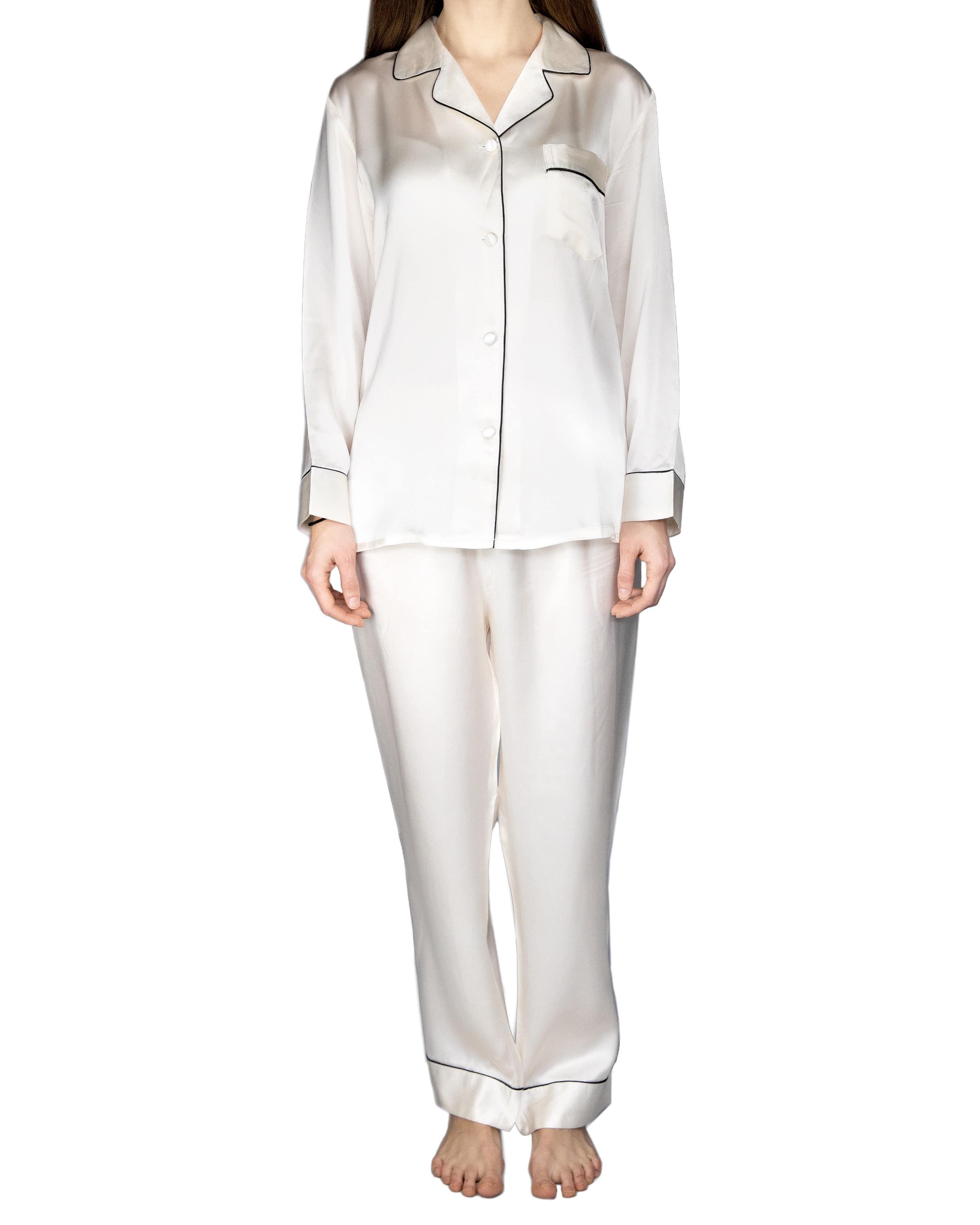100% Silk Pajama Set, Maia