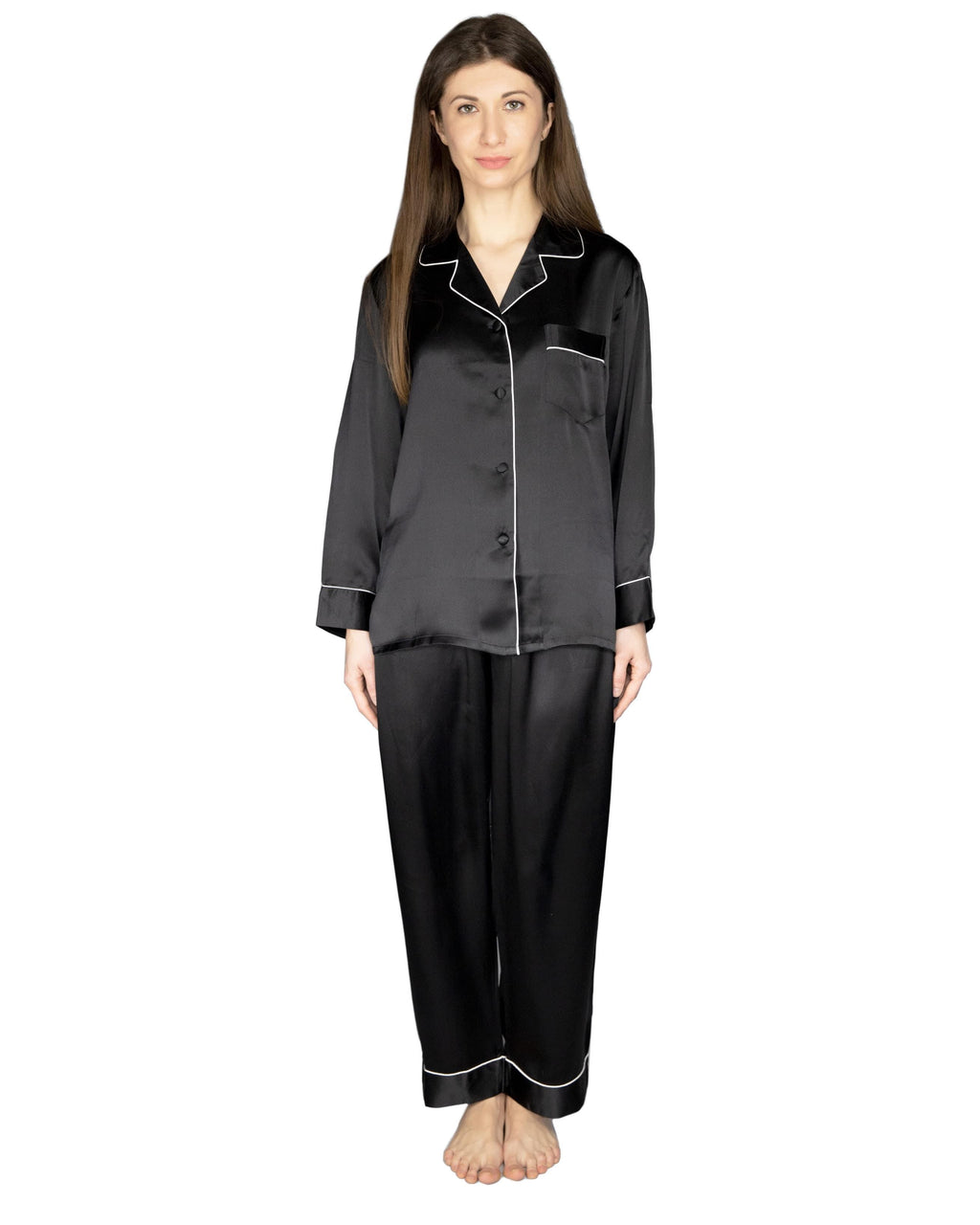 100% Silk Pajama Set, Maia
