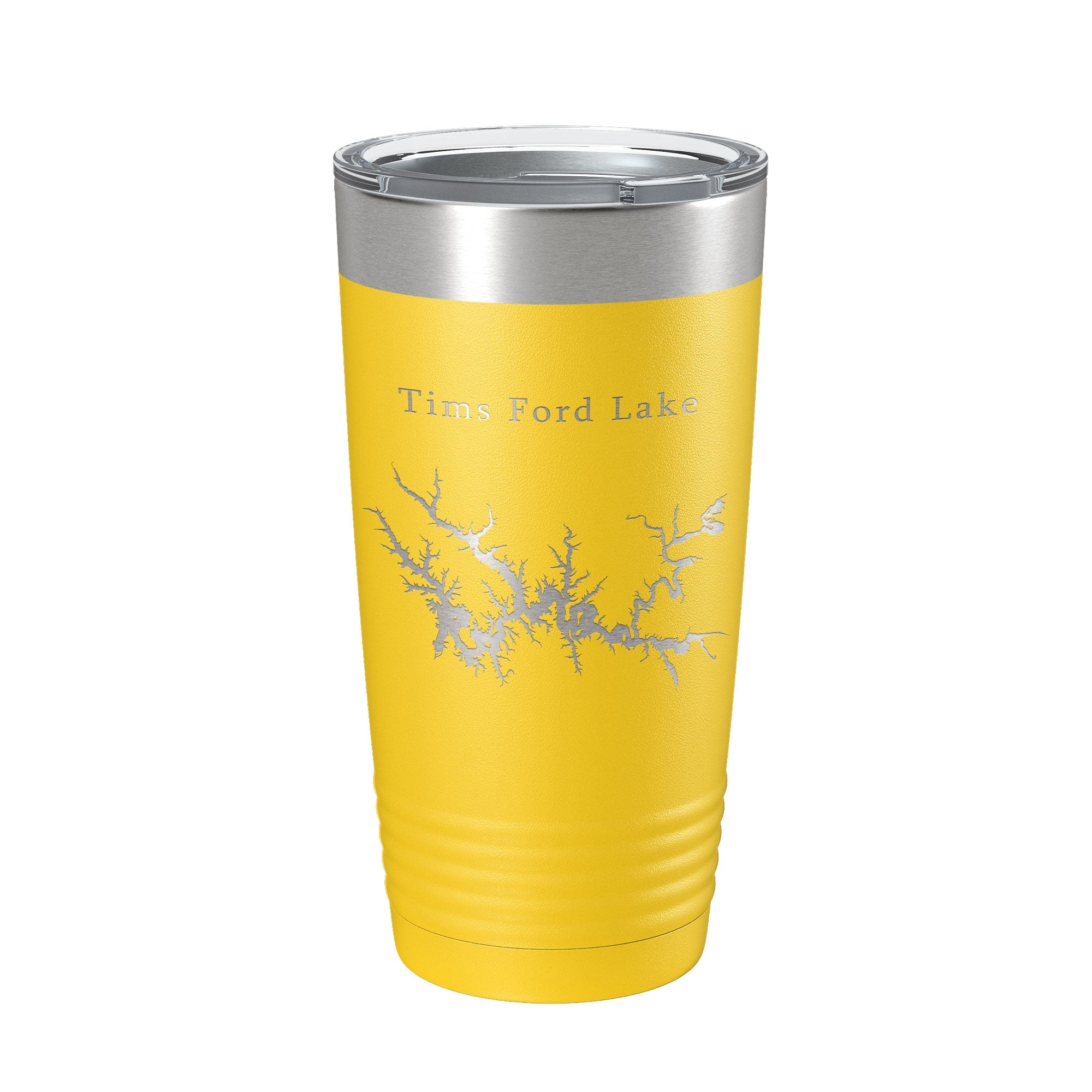 Tims Ford Lake Map Tumbler Travel Mug Insulated Laser Engraved Coffee Cup Tennessee 20 oz