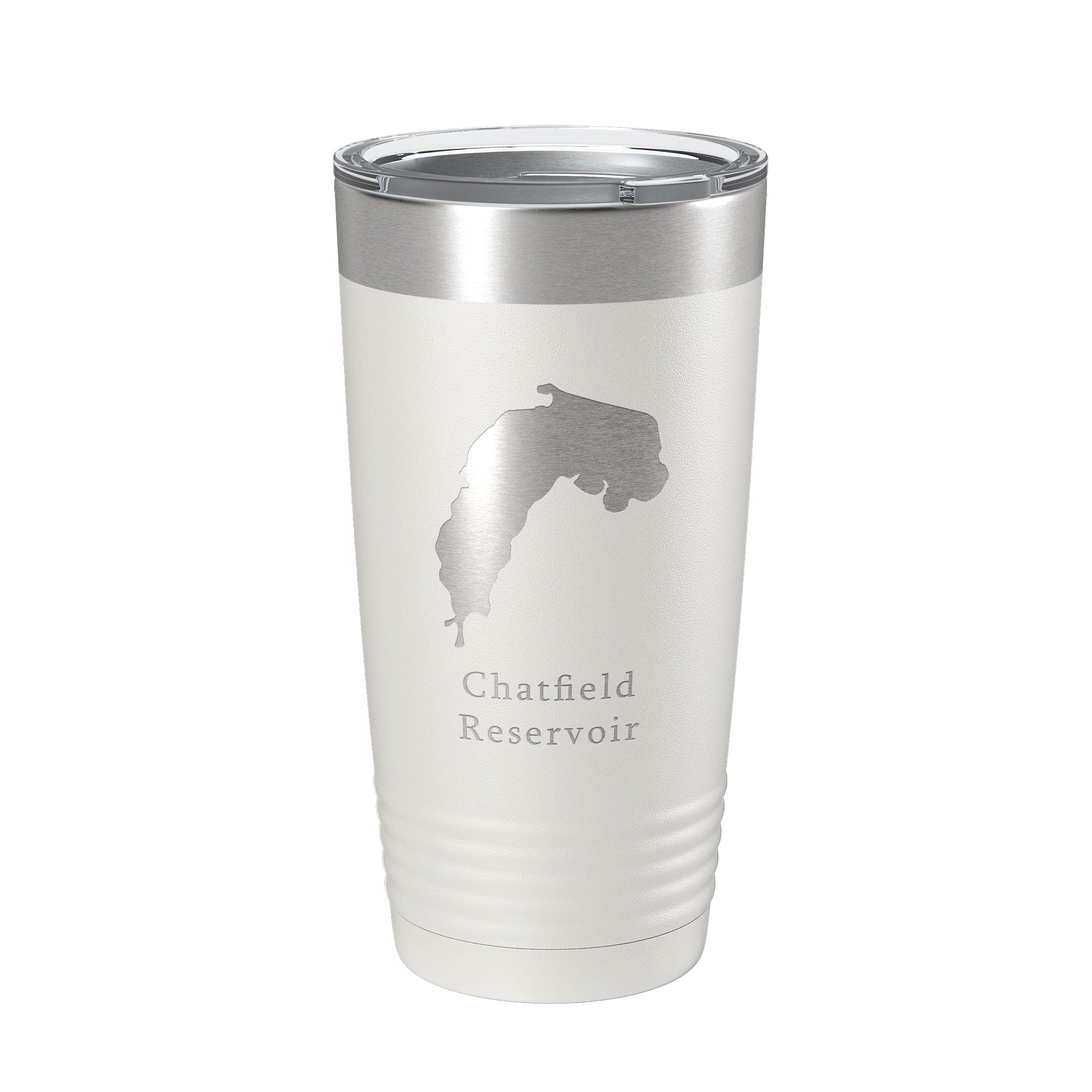 Chatfield Reservoir Tumbler Lake Map Travel Mug Insulated Laser Engraved Coffee Cup Colorado 20 oz