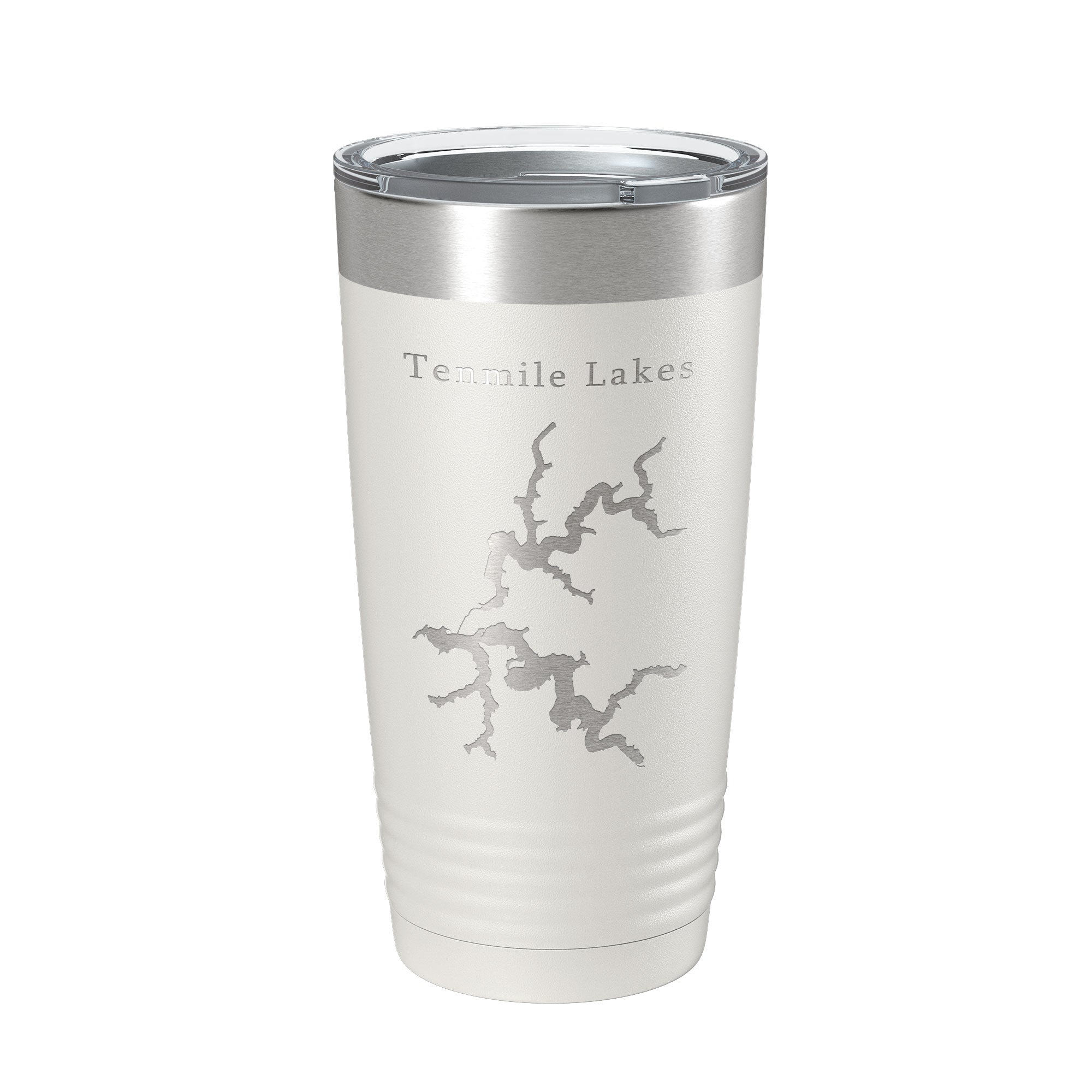 Tenmile Lakes Map Tumbler Travel Mug Insulated Laser Engraved Coffee Cup Oregon 20 oz