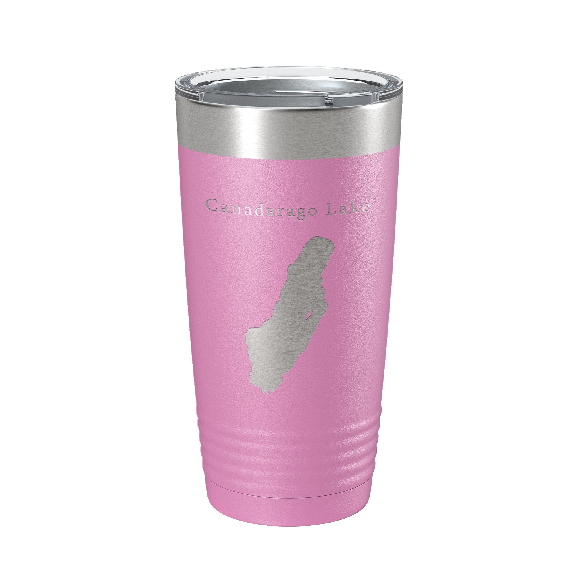 Canadarago Lake Map Tumbler Travel Mug Insulated Laser Engraved Coffee Cup New York 20 oz