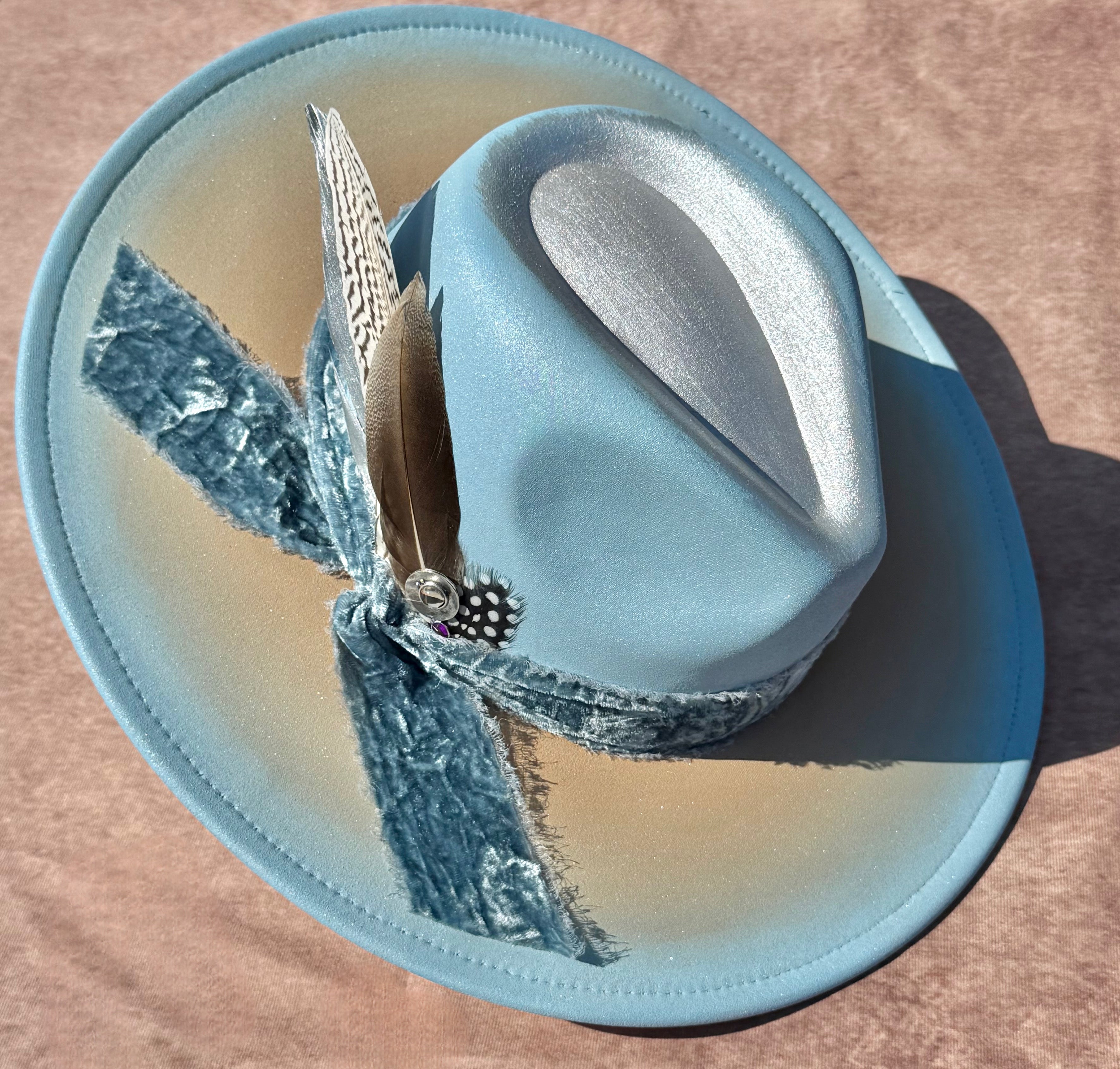 Custom handcrafted Icecold Fedora Hat