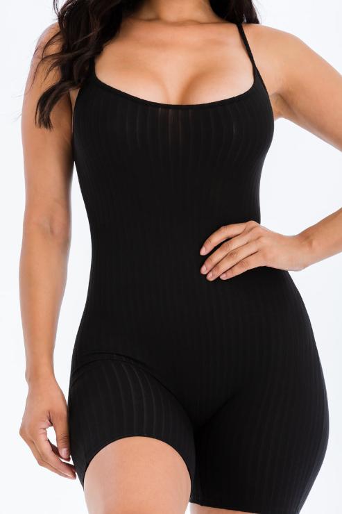 Ribbed Bodycon Romper (CAPELLA)