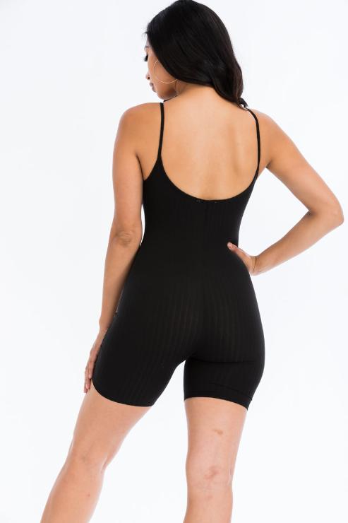 Ribbed Bodycon Romper (CAPELLA)