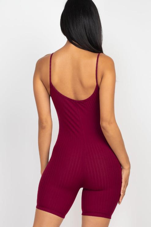 Ribbed Bodycon Romper (CAPELLA)
