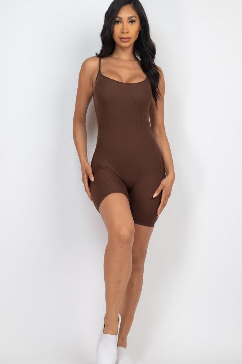 Ribbed Bodycon Romper (CAPELLA)