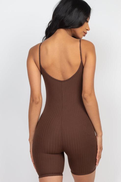 Ribbed Bodycon Romper (CAPELLA)