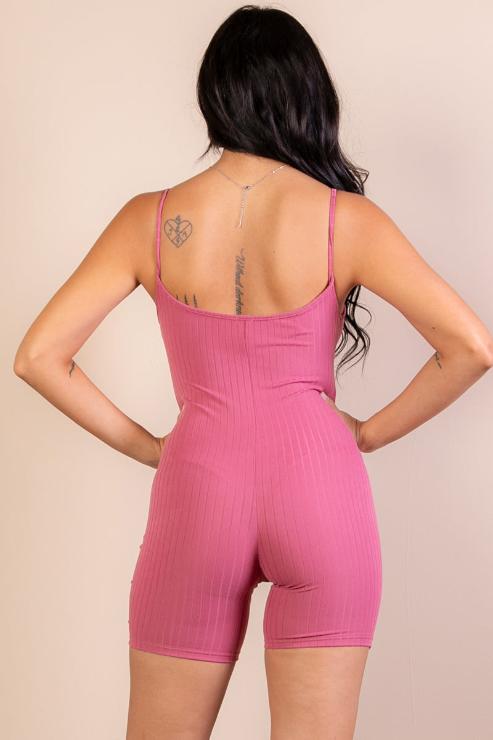 Ribbed Bodycon Romper (CAPELLA)