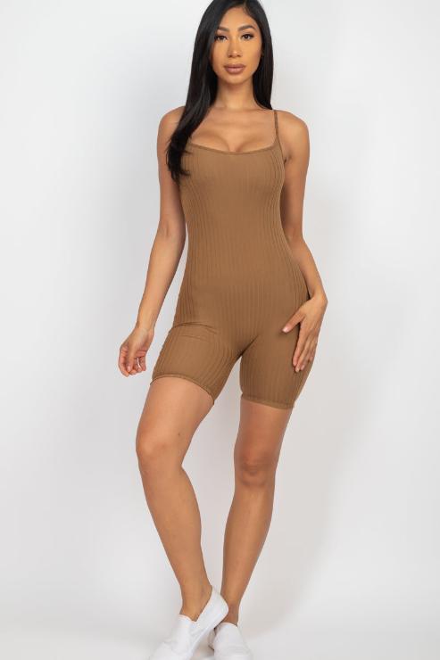 Ribbed Bodycon Romper (CAPELLA)