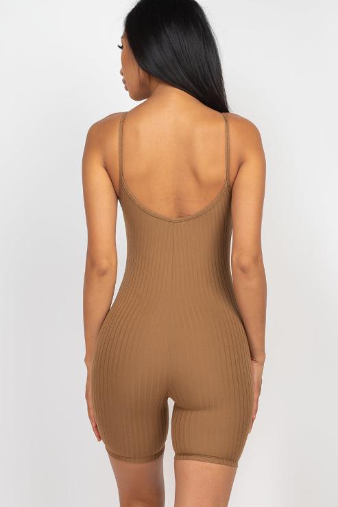 Ribbed Bodycon Romper (CAPELLA)