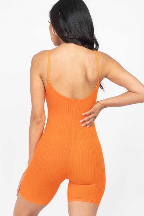 Ribbed Bodycon Romper (CAPELLA)