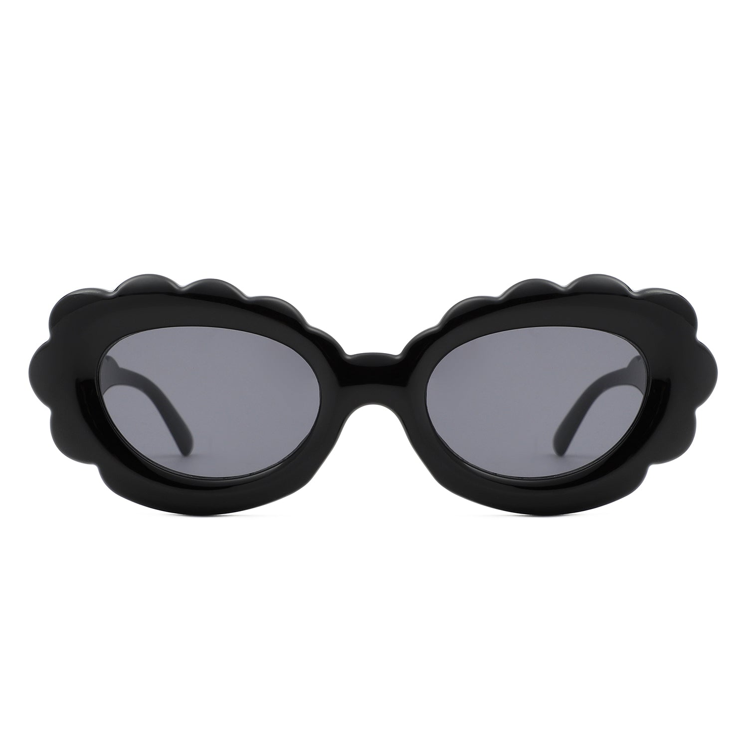 Vaelor - Women Round Cloud Tinted Fashion Oval Sunglasses