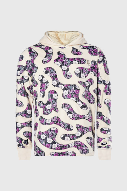 Opium Poppy Flower Camo Hoodie