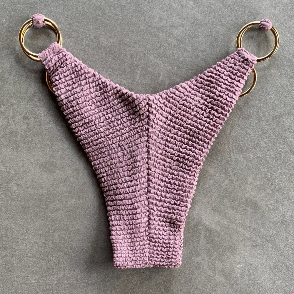 Lavender Mist Textured Luna Bikini Bottom