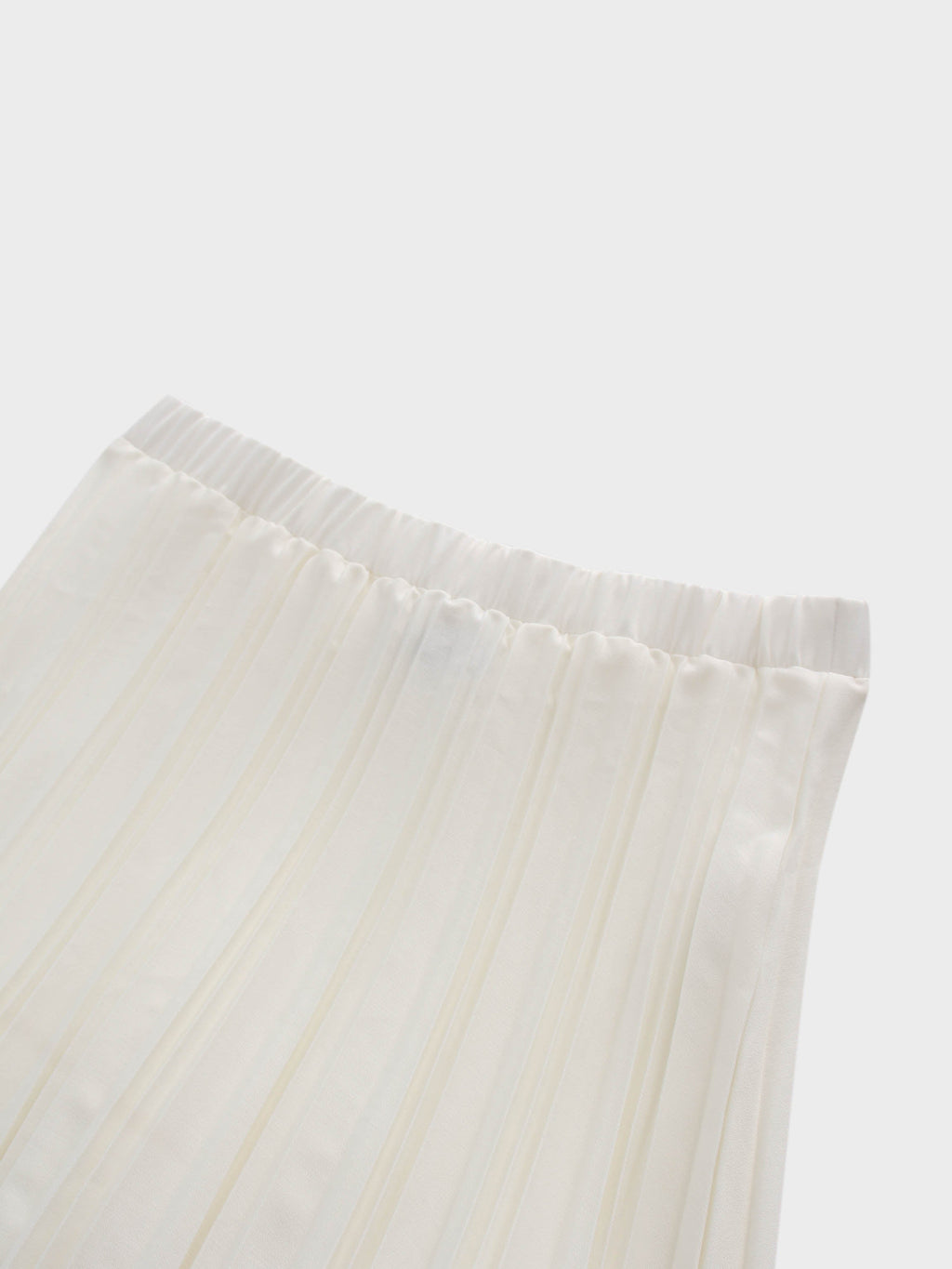 Thin Pleated Skirt-White