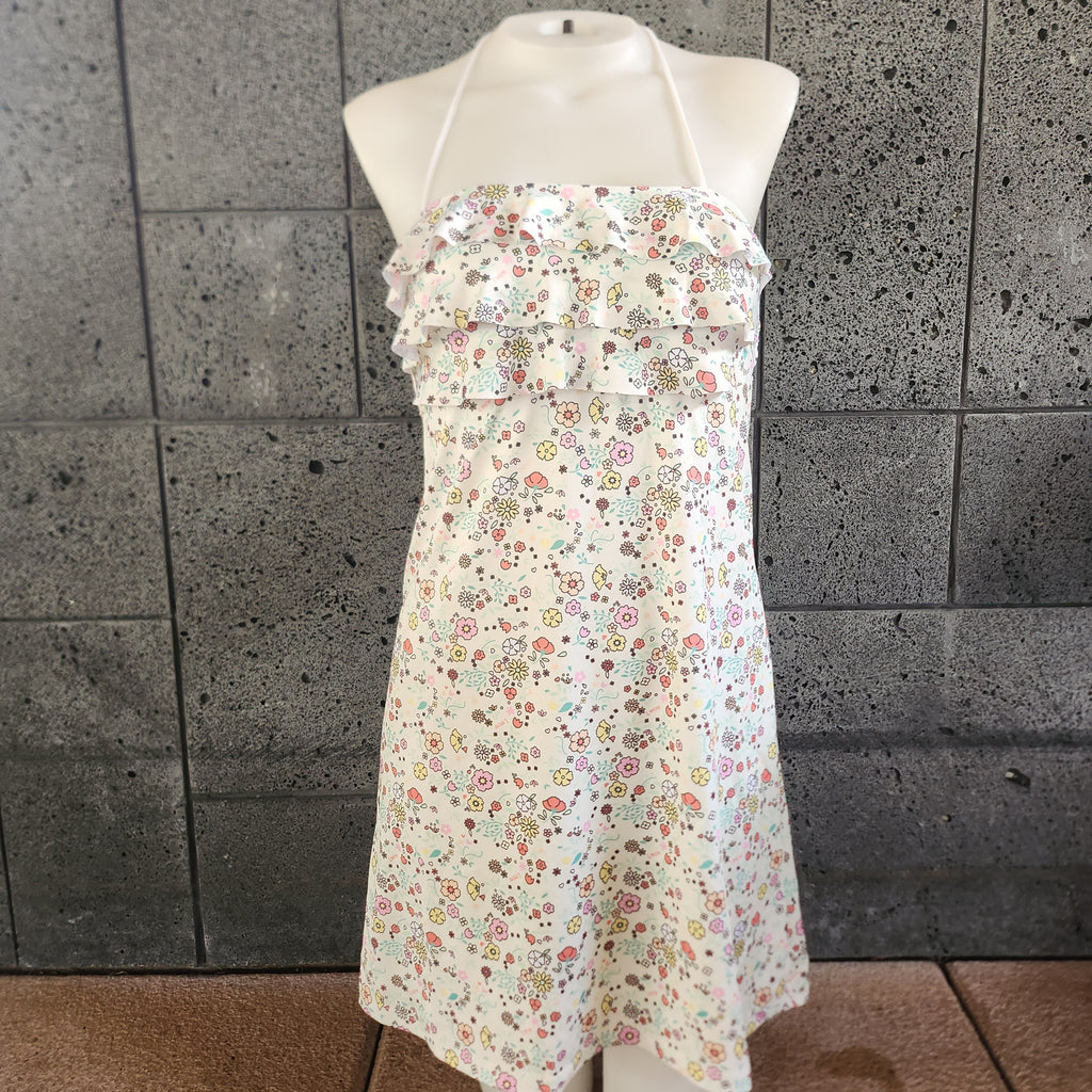 Loco Boutique Little Blossom 3-Tier Ruffled Front Dress