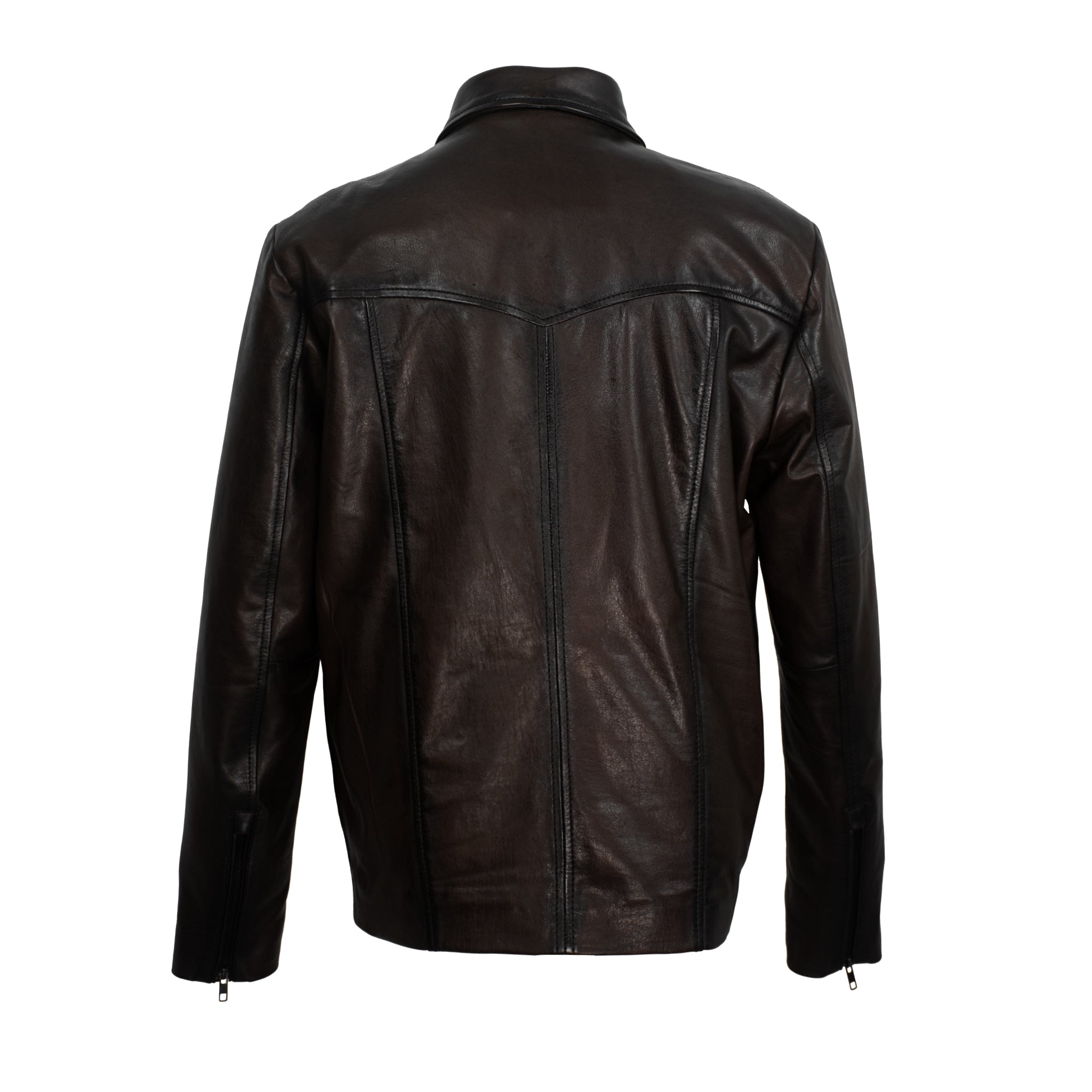 RidgeLine Men’s Classic Cowhide Leather Jacket