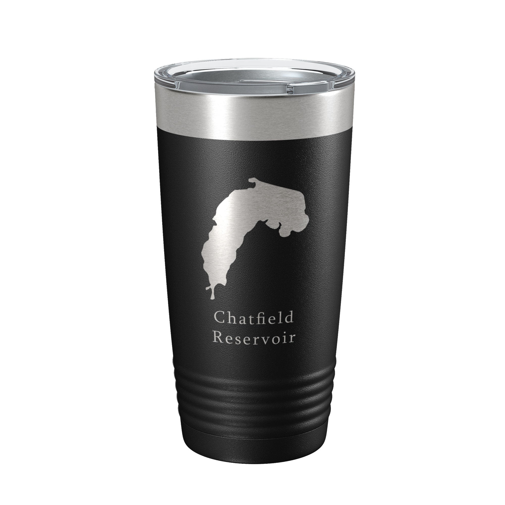 Chatfield Reservoir Tumbler Lake Map Travel Mug Insulated Laser Engraved Coffee Cup Colorado 20 oz