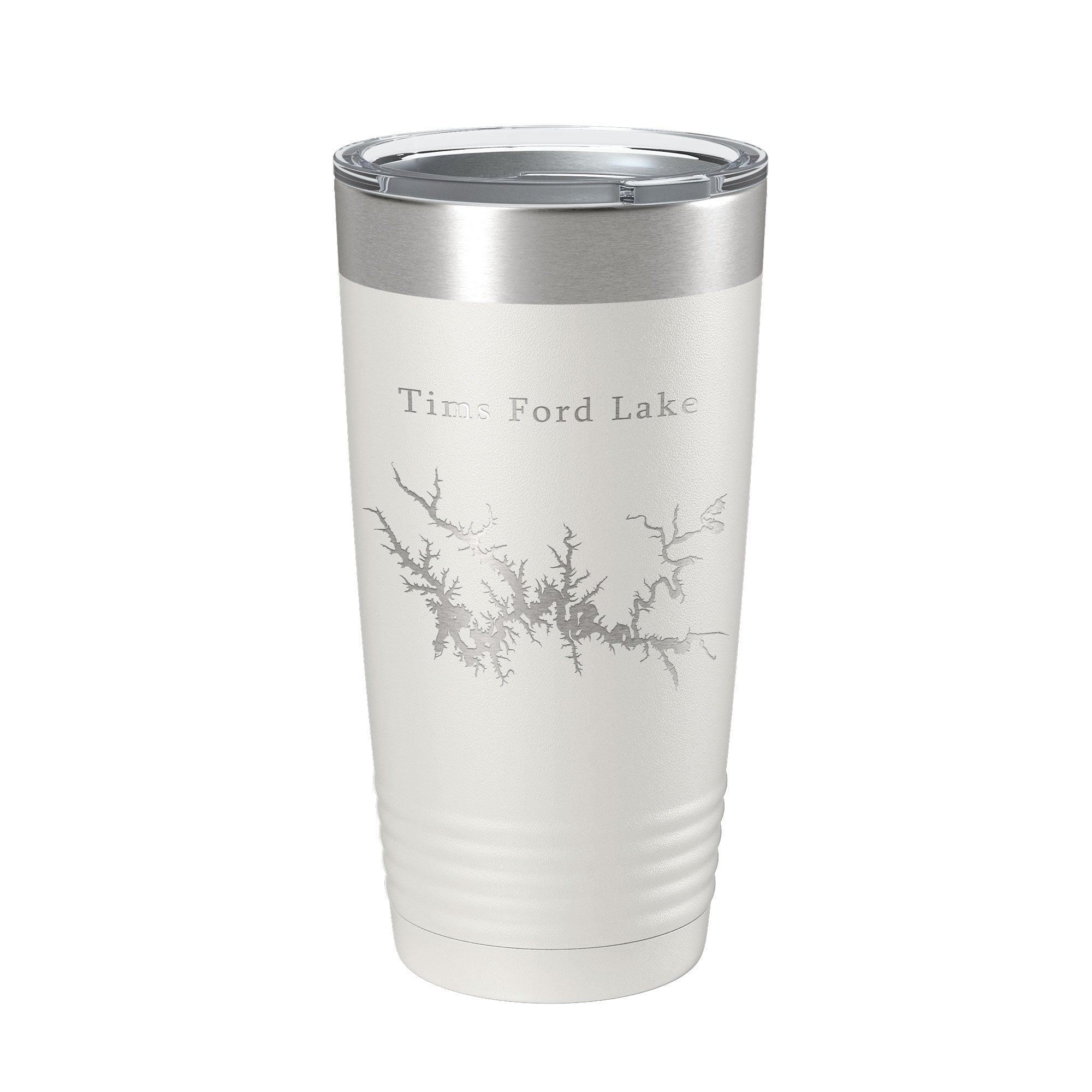 Tims Ford Lake Map Tumbler Travel Mug Insulated Laser Engraved Coffee Cup Tennessee 20 oz