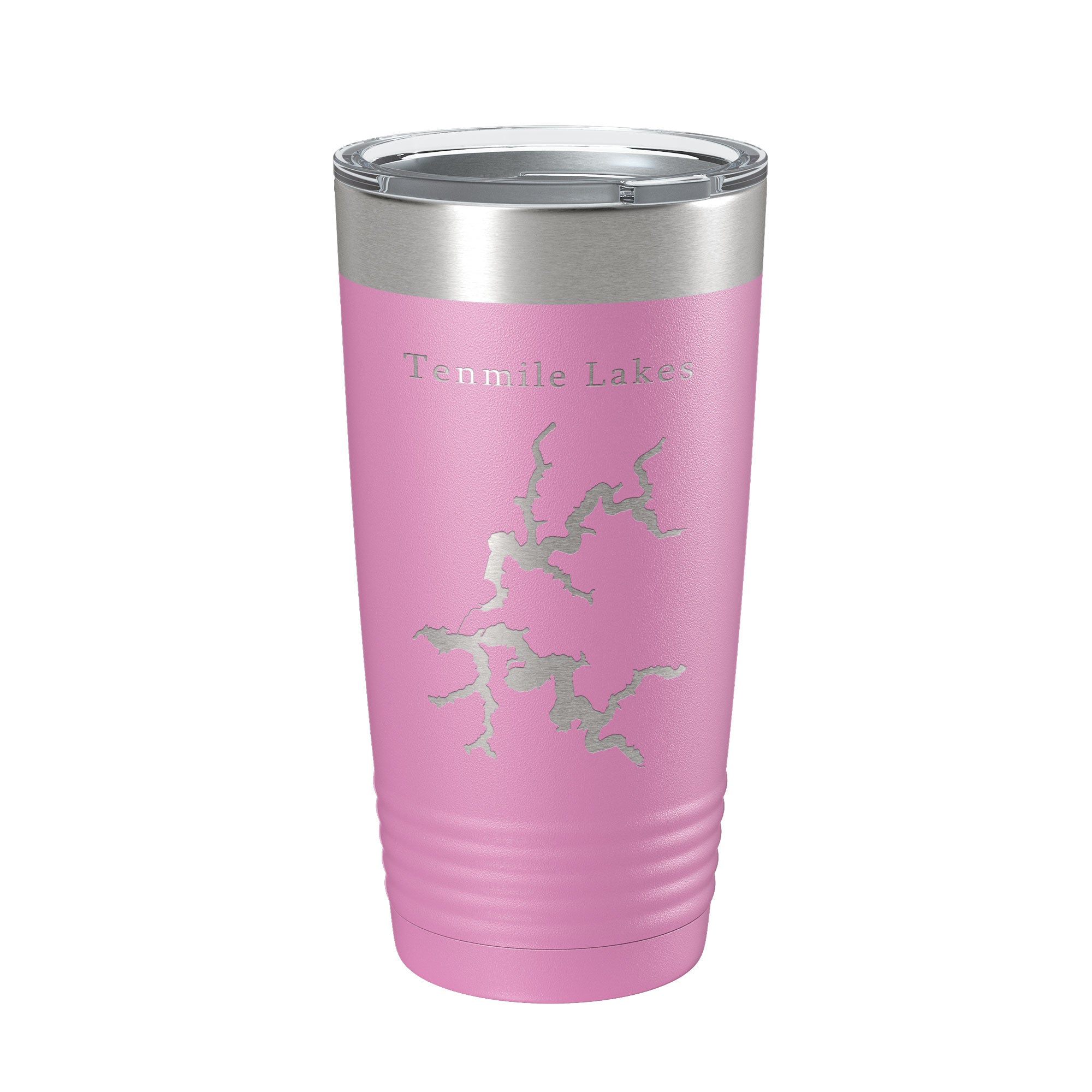 Tenmile Lakes Map Tumbler Travel Mug Insulated Laser Engraved Coffee Cup Oregon 20 oz
