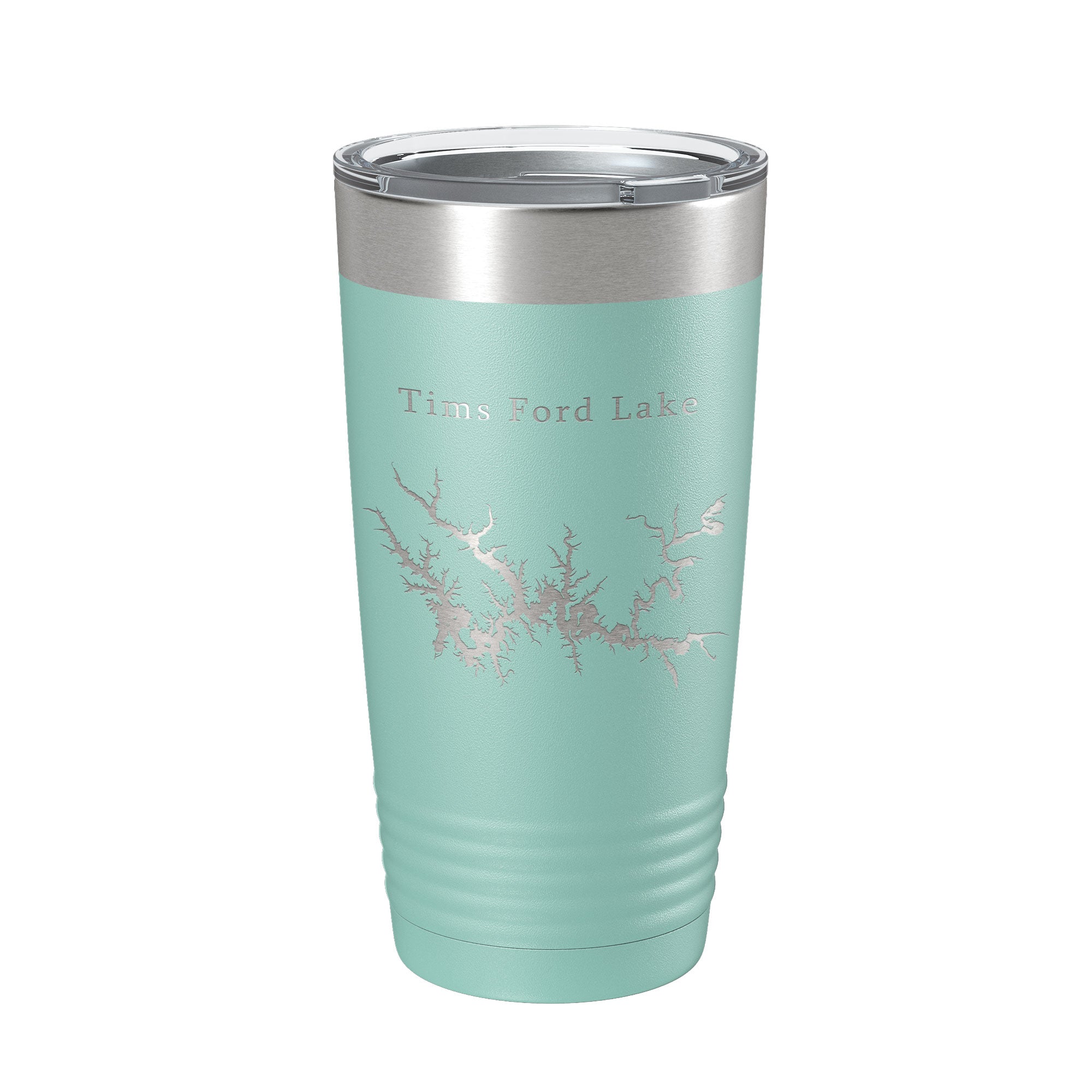 Tims Ford Lake Map Tumbler Travel Mug Insulated Laser Engraved Coffee Cup Tennessee 20 oz